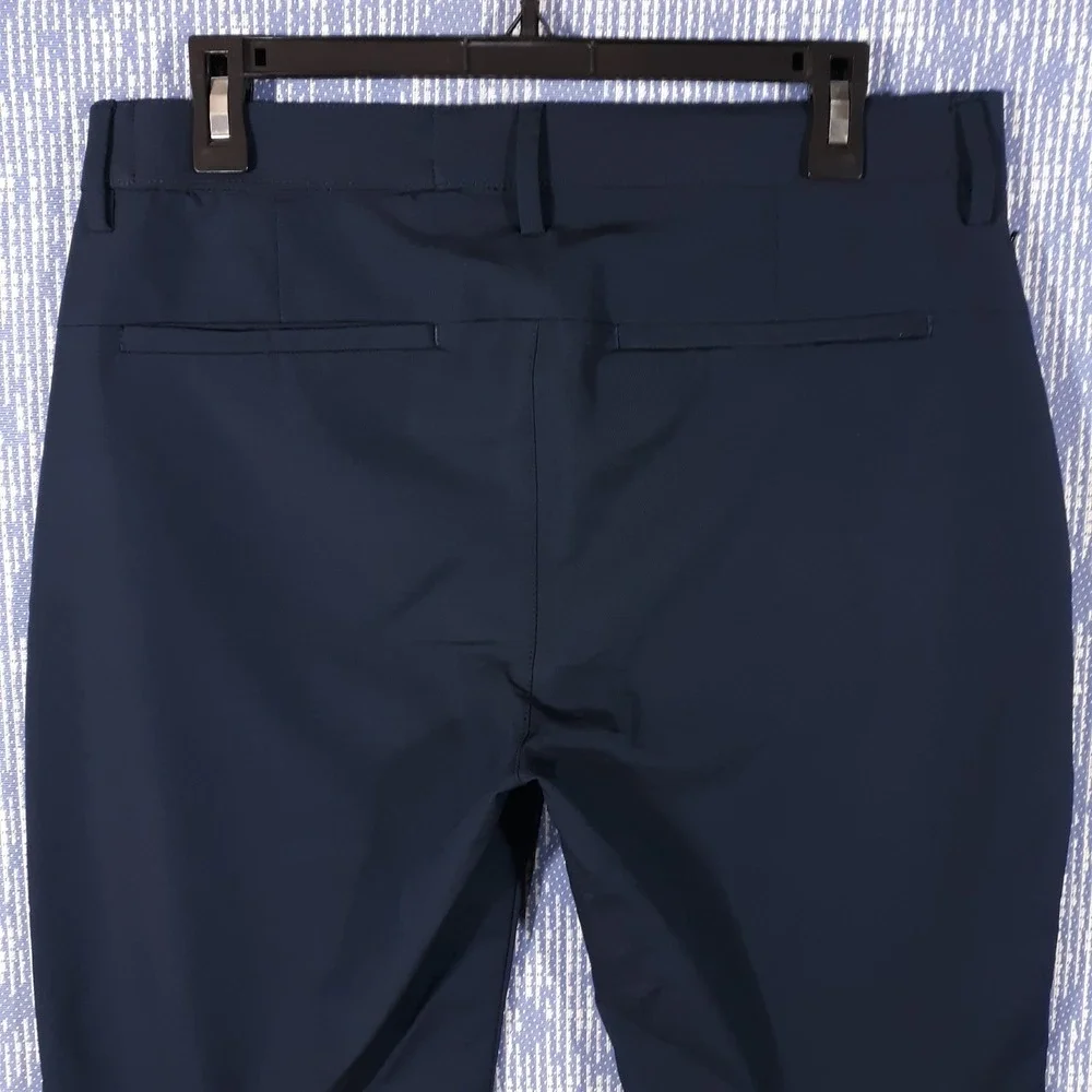 Banana Republic Chino Pants Mens 32 x 30 Slim Fit Blue Lightweight Polyester